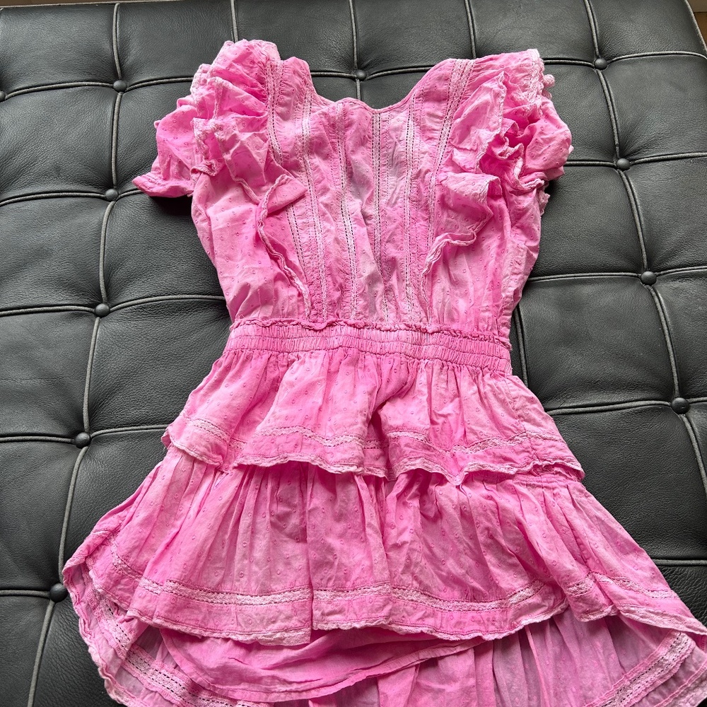 Love Shack Fancy - Hot Pink Dress